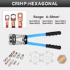HKS Battery Cable Lug Crimping Tool 10-1 AWG with Cutter,