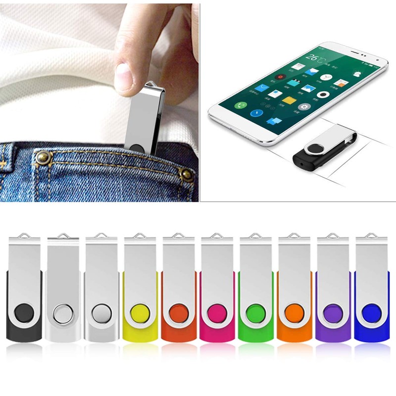 TEWENE 32GB USB Stick Pack of 10, USB 2.0 Data