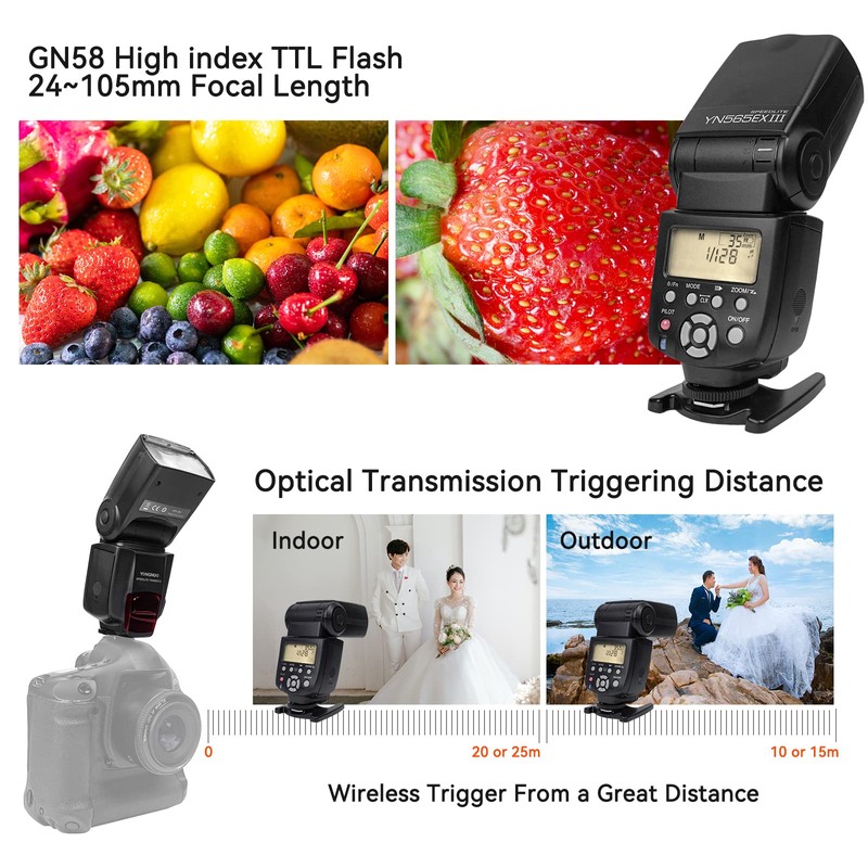 YONGNUO YN565EX III E-TTL Camera Flash Speedlite for Canon DSLR