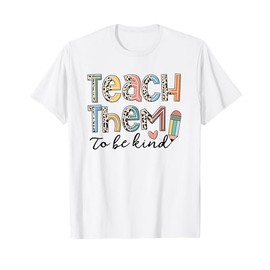 Teach Them To Be Kind Leopard Kindergarten Back To School T-Shirt