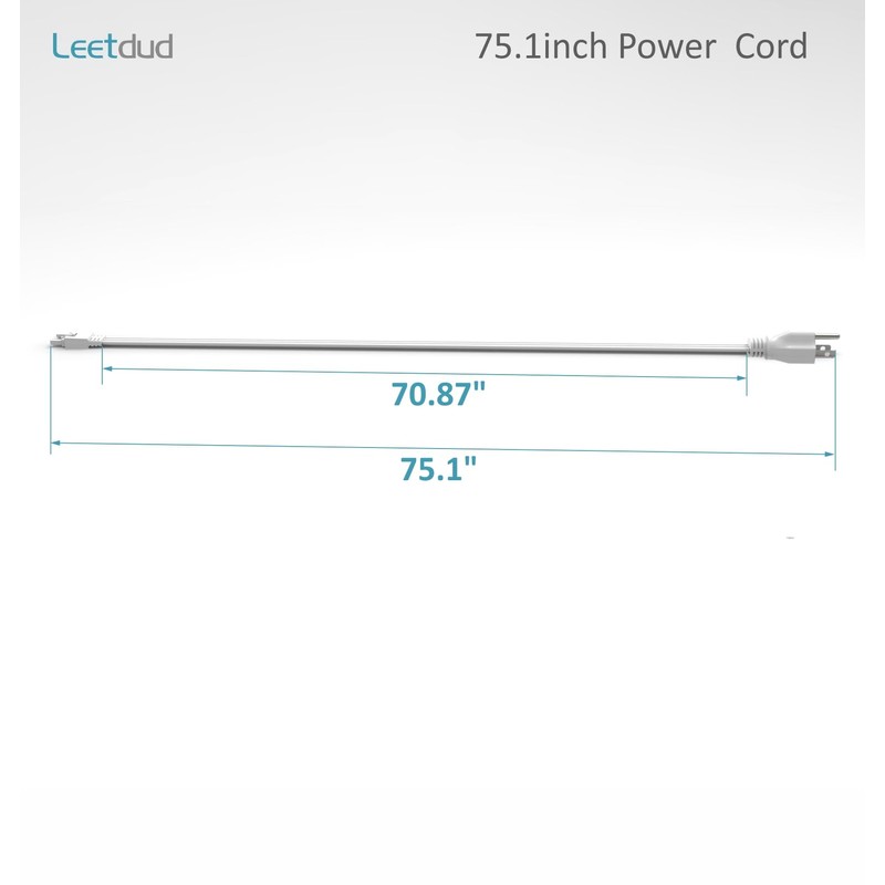 Leetdud Replacement Power Cord for Air Kit Pro Under Cabinet
