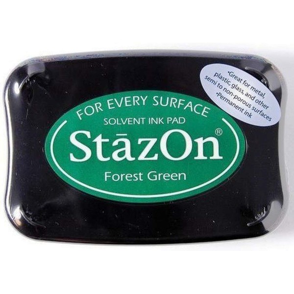 StazOn Color Ink Pad Color: Forest Green by Tsukineko