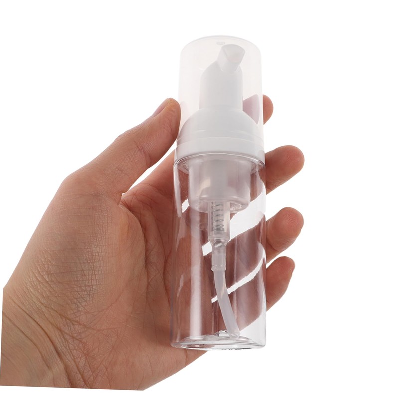 SHOWERORO 10 Pcs Travel Bottle Clear Foaming Pump Bottles Foam