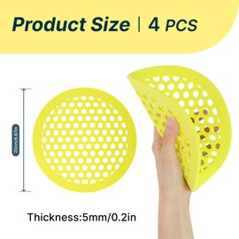 Pack of 4 Bee Watering Station Round Bee Feeder Round Bee Drinkers for Garden & Balcony, Bee Feeder as Bee Fountain, Floating Island for Bees, Butterflies & Insects