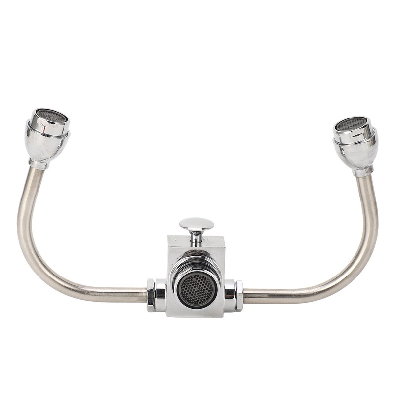 Faucet Mounted Eyewash Station Double Nozzle Emergency Eye Wash Unit