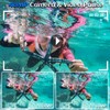 ISHARE Underwater Camera,4K 48MP 17FT Waterproof Camera for Snorkeling,Dual Screen