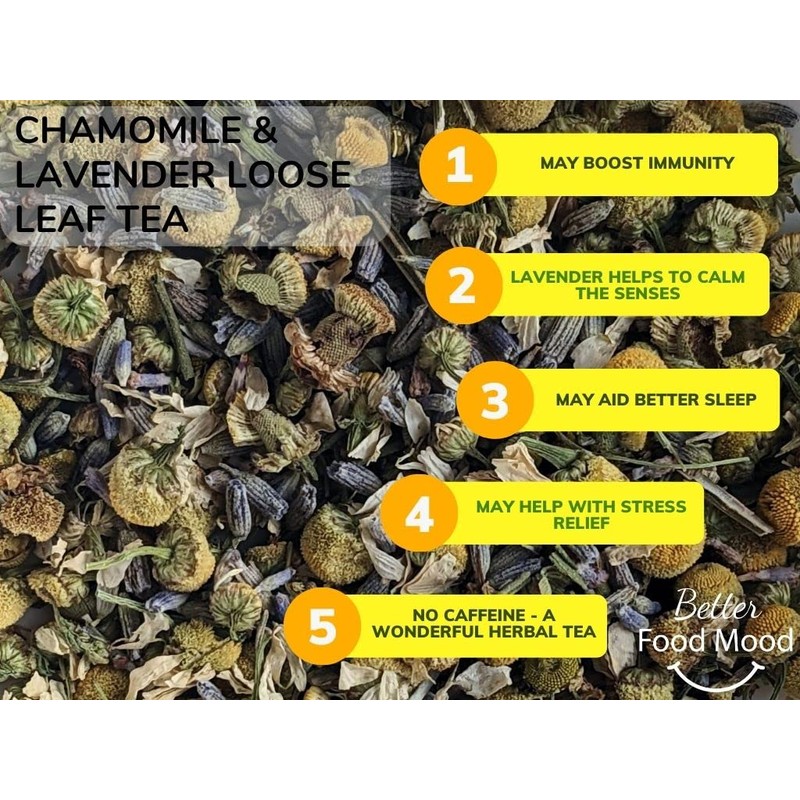 Better Food Mood Chamomile & Lavender Loose Leaf Tea 50g