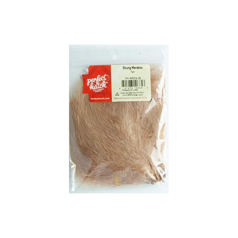 Perfect Hatch Strung Marabou Tan PH-MRDQ-28