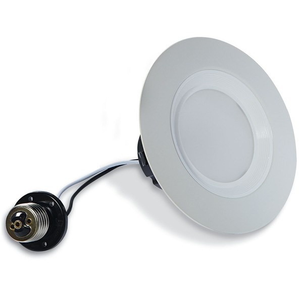 Bioluz LED 4-inch LED Recessed Lighting Kit, Dimmable, True Instant On, 3000K 800 Lumen Recessed Downlight