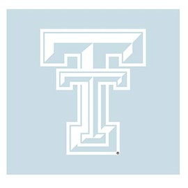 Craftique Texas Tech Decal (White TT Decal (3''4''6''12''18''), 6 in)