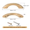 sourcing map Wood Pull Handles, 10pcs 64mm/2.52" Hole Distance Wooden