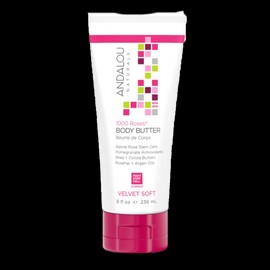 Andalou Naturals Body Butter Velvet Soft 1000 Roses 236mL
