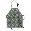 Ambesonne Apothecary Apron, Rosemary Branches Leaves Botanical Beauty Essence Mother