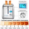 Lofter 2 Slicer Toaster with Bagel Function, Stainless Steel