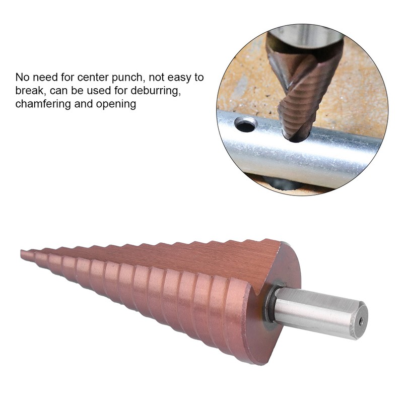 Step Drill Bit Multifunctional High Speed Steel Cobalt Coating M35