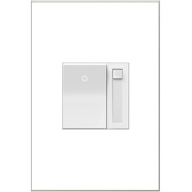 Legrand Adorne Home Lighting Dimmer Light Switch, Paddle Dimmer (1, White, Without Wall Plate)