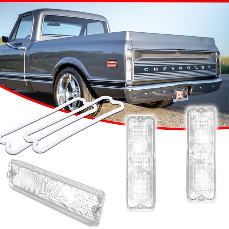 KENRTIR Clear Lens Tail Light Tailight Lamp Lenses with Gaskets