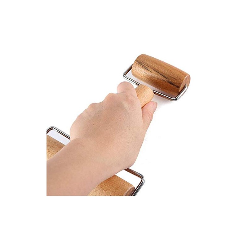 TIJAR Roller Pizza Baking Roller Wood Wooden Roller Home Non