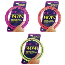 Frisbee Aeroby Sprint Ring | Flying Disc Under Elementary School Students are the perfect compact size, easy to throw and play (Pink)