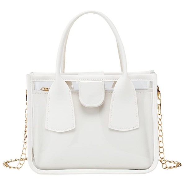 Little Girl Clear Purse 2 in 1 Transparent Bag Handbag