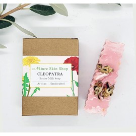 Nature Skin Shop Cleopatra Butter Milk Shea Butter Rose Blend Soap, Handcrafted
