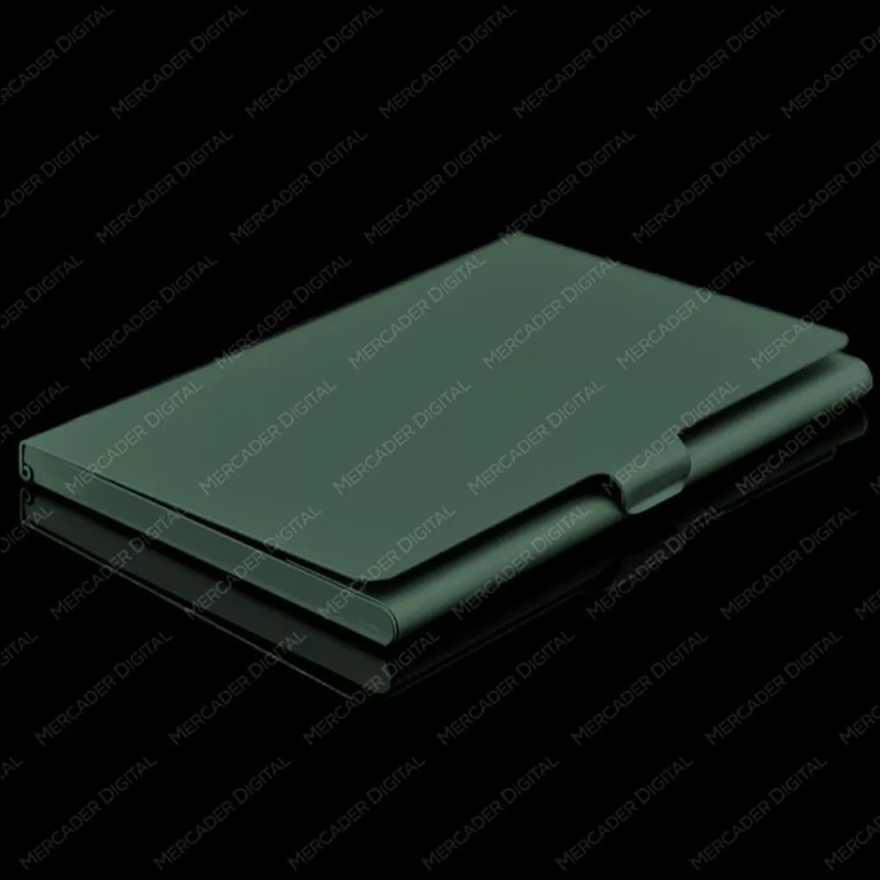 Mercader Digital Paquete De 10 Tarjetero Metálico Aluminio Tarjeta /