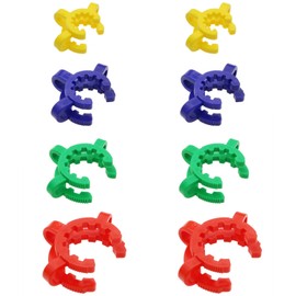 8 PCS Lab Keck Clips Plastic Joint Clips 14mm/19mm/24mm/29mm Keck Clip for Glass Standard Tapered Joint Clamp Floor Glass Joint (4 Colors Each 2)