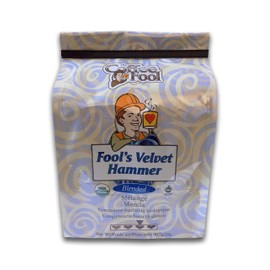 The Coffee Fool Organic Fair Trade Velvet Hammer, Whole Bean, 2 Pound