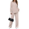 OFEEFAN Women Lounge Set Two Piece Travel Outfits Fall Casual
