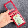 Hibate Genuine Leather Oyster Card Holder Bus Travel Pass Holders