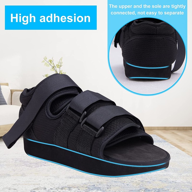 Tairibousy Post Op Recovery Shoe Adjustable Medical Walking Shoe Forefoot