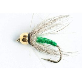 Blue Wing Olive Bead Head Soft Hackle Wet Fly, 6-Pack (Green, 12)