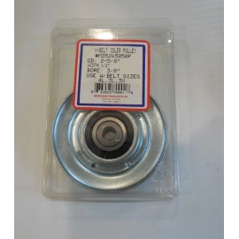 Meridian 2-5/8" Diameter V Belt Idler Pulley 3/8" Bore, 1/2" W 35265050 w/ Belts 4L 3L 3V