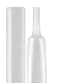 XHF 1.5 inch 3:1 Waterproof Clear Heat Shrink Tubing Marine Grade Wire Cable Adhesive Lined Tube Insulation Seal Against Moisture Corrosion and Air Leakage, 4 Ft
