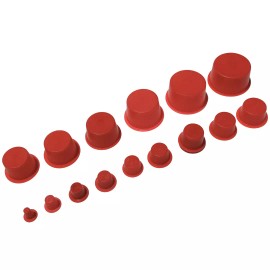 Unbranded 16 Piece Caplug Assortment Sample - Auto Parts Tapered Plugs Caplugs - 16 Sizes