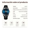 Reloj De Cuarzo Hombre Pulsera De Cuero Casual Wristwatch Correa