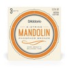 D'Addario Mandolin Strings, Phosphor Bronze, EJ74-3D, Medium Gauge 11-40, 8-String