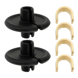 Be In Your Mind 2 Stück Bogensehnen-Küsser Schlitzknopf 14x9mm Bogenlippenperlen Bogenschießen-Zubehör-Clips mit Kupferanker für die Saiteninstallation