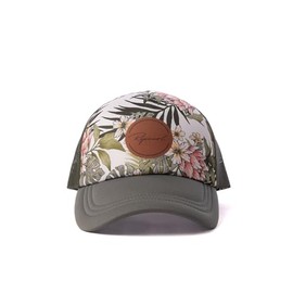 Rip Curl Women's Trucker, Baseball Hat, Lightweight and Breathable Mesh with Adjustable Snapback and Curved Brim for Sun Protection, Olive Exc, One Size