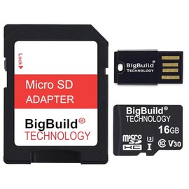 BigBuild Technology 16GB U3 Micro SDHC-Speicherkarte für GoPro HERO13, HERO12, HERO11 Black Actionkameras