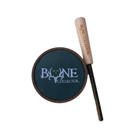 Bone Collector Tom Thriller Pot Call - Versatile Walnut Design for Turkey Hunting, Slate Over Glass Surface, 2-Piece Diamondwood Striker - Perfect for Soft Purrs to Sharp Yelps