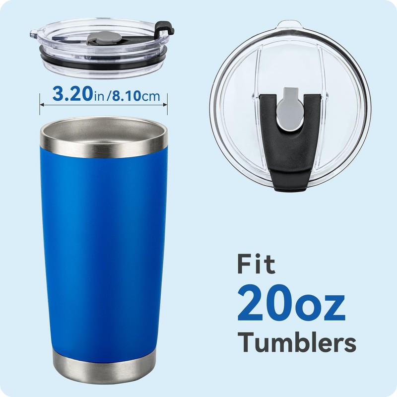 Prurex 20oz Tumbler Lids,Replacement Lid for 20 oz Yeti Tumbler,SUNWILL