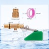LIUCOGXI 1/2 Inch Brass Float Valve Water Valve with Adapter