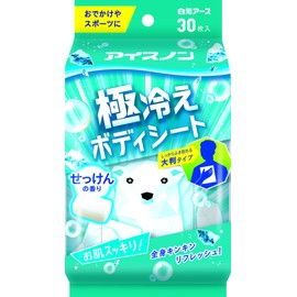 Ice Non Super Cold Body Sheets, Soap Scent, Pack of 30