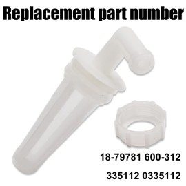 335112 Fuel Filter Nut & 433190 Fuel Filter - by Ohoho - Compatible with Johnson Evinrude 90-175 Hp Outboard 0433190 335112 0335112 (1)