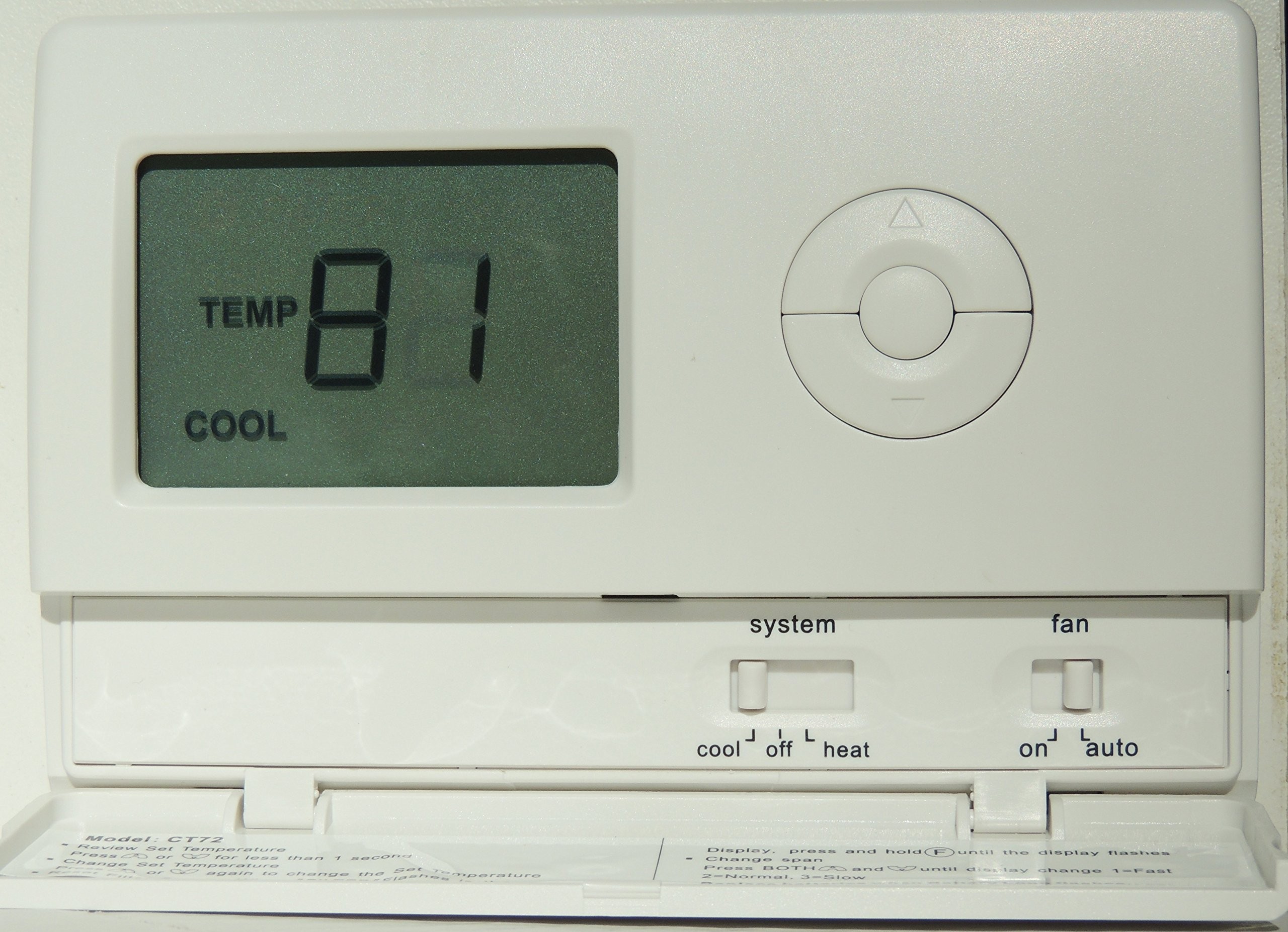 Control Temp Thermostat CT1001 - tamper proof touch screen