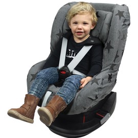The Original Dooky 126826 Universal car seat cover group 1+, gray with stars