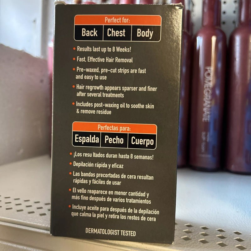 Hansen For Men Hair Remover Strips Maximum Strength