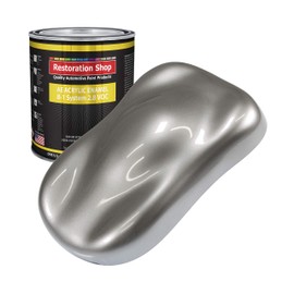 Restoration Shop - Titanium Gray Metallic Acrylic Enamel Auto Paint - Gallon Paint Color Only - Professional Single Stage High Gloss Automotive, Car, Truck, Equipment Coating, 2.8 VOC