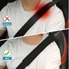 Glaoguan 2PCS Black Soft Car Seat Belt Cover Pad Filled
